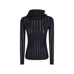 ribbed-knit cowl-neck sweater 1