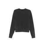 washed-effect panelled sweater 2