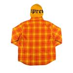 Фланелевые рубашки Supreme Hooded Flannel Zip Up Shirt 'Orange' 2