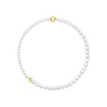 Колье M/G Tasaki Square Leaf из желтого золота с жемчугом 1