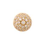 Серьга Black Caviar из желтого золота с бриллиантами 1