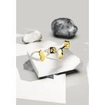 Серьги с буквой алфавита Bold Initial из стали с золотым покрытием - S 2