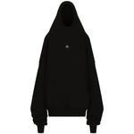 logo-plaque oversized hoodie 1