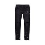 Низ PURPLE BRAND Resin Knee Slit 'Black' 1