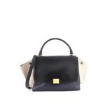 Trapeze Bag Leather with Canvas Medium satchel 1