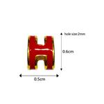 [SPECIAL] LITZ 999 (24K) Gold H Charm H牌 EPC0926-RED (0.09g+/-) 4