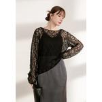 Свободный вязаный топ с вырезами [AB19630] 3