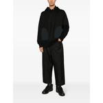 ripstop-panel cotton hoodie 2