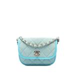 Маленькая сумка через плечо CC Quilted Denim Messenger Flap (2021 год) 1