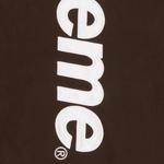 Худи Supreme Satin Appliqué Hooded Sweatshirt 'Brown' 3