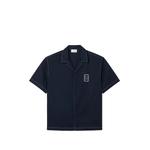 contrast-stitch logo-patch shirt 1