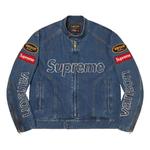 Джинсовые куртки Supreme x Vanson Leathers x Cordura Denim Jacket «Blue» 1