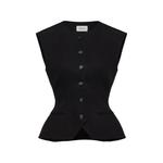 peplum sleeveless vest 1