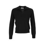 V-neck long-sleeve polo sweater 1