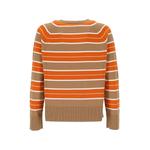 striped cable-knit sweater 2
