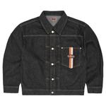 Джинсовые куртки Corteiz Dual Stripe Denim Jacket «Вымытый черный» 1