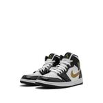 Кроссовки Air Jordan 1 Mid SE Black/Gold Patent Leather 2