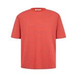 Футболки Auralee Soft Smooth Wool Stripe Jersey Tee 'Red Stripe' 1