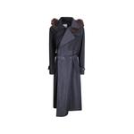 fur-trim belted coat 1