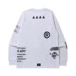 Футболки BAPE Security Multi Print Long-Sleeve Tee 'White' 2