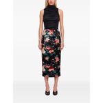 sequin-embellished floral-print midi skirt 2