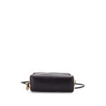 Half Cube Leather with Vintage Check Canvas Small crossbody bag 2