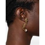 spiral flower-motif earrings 2