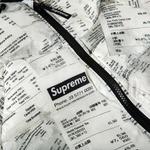 Пуховики Supreme Hooded Down Jacket 'Receipts' 3