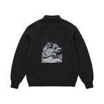 Кардиганы Supreme x Martine Rose Замшевый кардиган на молнии 'Черный' 2