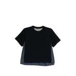 denim x cotton T-shirt 1