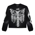 Футболки с длинным рукавом Hellstar Skeleton Long-Sleeve 'Black' 1
