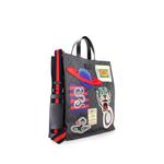 Сумка-тоут Courrier Convertible Soft Open GG Coated Canvas with Applique North South 1