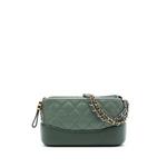 Сумка через плечо Aged Calfskin Gabrielle Double Zip Clutch with Chain (2018 год) 1