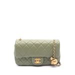 Мини-сумка через плечо Rectangular Classic Lambskin Pearl Crush Single Flap (2021-2026 годы) 1