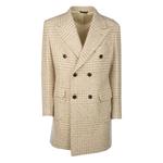 Двубортное пальто в клетку 1