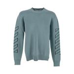Свитер с круглым вырезом Off-White Diag Outline Knit Crewneck 'Ice Black' 1