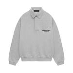 Поло Fear of God Essentials Fleece Polo 'Light Heather Grey' 1