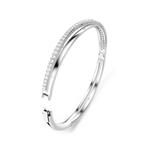 Hyperbola crossover crystal-embellished bangle 3