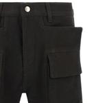 Rick Owens Denim Cargo Bolan Cutoff Pants 'Черный' 3