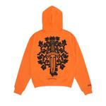 Худи Chrome Hearts Vine Dagger Hoodie «Orange» 2