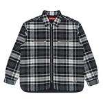 Рубашки Supreme Quilted Flannel Zip Up Shirt 'Черный' 1