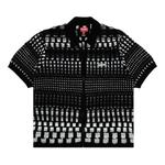 Поло Supreme Gradient Grid Zip Up Polo 'Black' 1