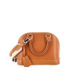 Alma Handbag Epi Leather with Logo Jacquard Strap BB shoulder bag 1