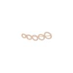 18kt rose gold CLOUD diamond ear cuff 1