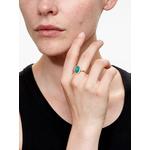 18K recycled gold Diana opal and diamond ring 2