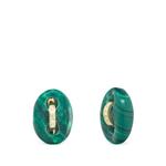 Серьги Mariner из желтого золота с бриллиантами и малахитом 1