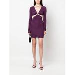 cut-out detail V-neck minidress 2