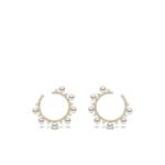 Серьги Sleek из желтого золота с жемчугом и бриллиантами 1