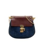 Маленькая сумка через плечо Bicolor Suede and Calfskin Drew (2015 год) 1