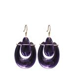 Серьги O'Keeffe из желтого золота с аметистом 1